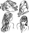 heads of nice girl