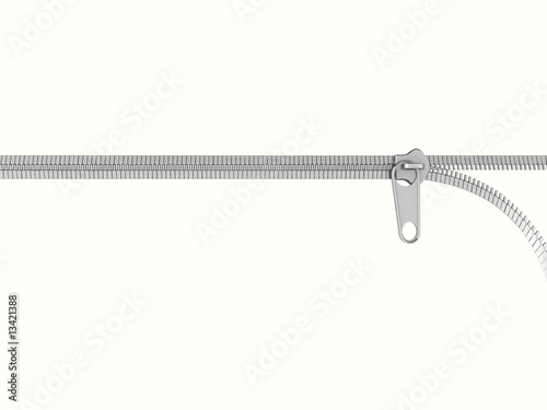 Zip opening illustration