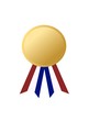 Gold Medal with ribbon