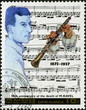 Corée. Musique. Ravel. Timbre postal.