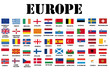 set of all official european national flags set of all official european national flags