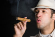 Smoking Cigar Man