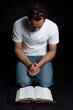 Photo: Man Reading Bible Man Reading Bible