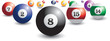 Isolated billiard balls Isolated billiard balls