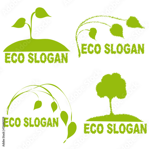 Vector: slogan ecologico slogan ecologico