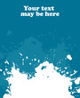 Blue blot, vector