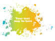Color blot, vector