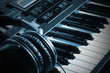 Vintage Synthesizer Keyboard