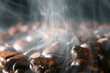coffee in smoke