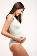 Young female pregnant