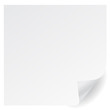 white  page corner vector