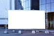 Blank fabric billboard
