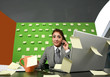 woman and postit