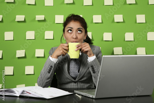 Photo: woman and tea woman and tea