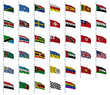 World Flags Set 4 of 4 - alphabetically sorted from S to Z