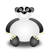 panda bear. Illustration cartoon style. white background panda bear. Illustration cartoon style. white background
