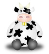 cow. Illustration cartoon style. white background cow. Illustration cartoon style. white background
