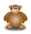 bear. Illustration cartoon style. white background bear. Illustration cartoon style. white background