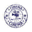 Cinema rubber stamp