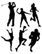 Sports Silhouettes Vector Sports Silhouettes Vector