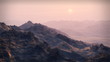 Wilderness Sunset across Snowy Mountain Landscape (1065)