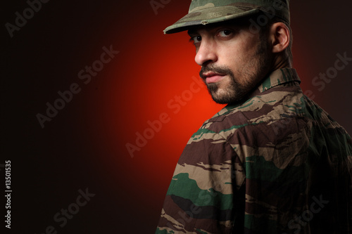Photo: Tough soldier Tough soldier
