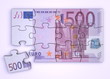 500 Euro Note Puzzle - Top View