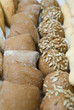 various baked bread buns