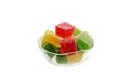Fruit jellies in the bowl