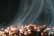 coffee in smoke
