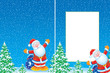Christmas frame and background