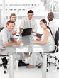 Young Multi Culutre Business Team at work