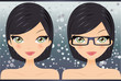 Femme à lunettes