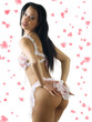 Photo: sensual latina pinup in pink underwear showing her great back sensual latina pinup in pink underwear showing her great back
