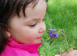 Little girl with flower Little girl with flower