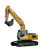 New yellow excavator New yellow excavator