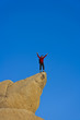 Climber on the summit.