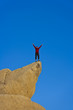 Climber on the summit.