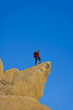 Climber on the summit.