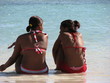 Filles sur la plage