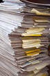Photo: Large number of newspapers, folded in a stack Large number of newspapers, folded in a stack