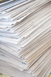 Photo: Large number of newspapers, folded in a stack Large number of newspapers, folded in a stack