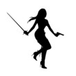 Female Fantasy Pirate Silhouette
