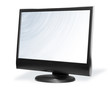 monitor on white with clipping patch monitor on white with clipping patch