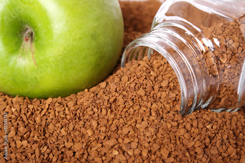 Photo: Apple and coffee Apple and coffee