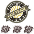 Certified fair trade product label sticker for packaging Certified fair trade product label sticker for packaging