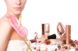 woman and make-up