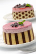 Two fruit mousse cakes Two fruit mousse cakes