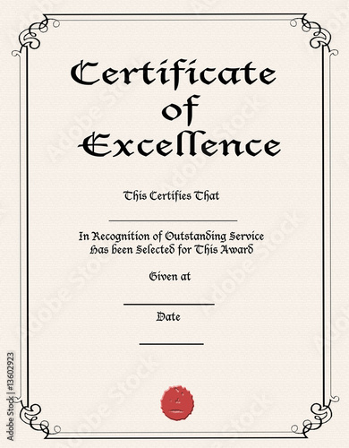 Illustration: Certificate Certificate