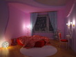 Interior of a bedroom for the girl